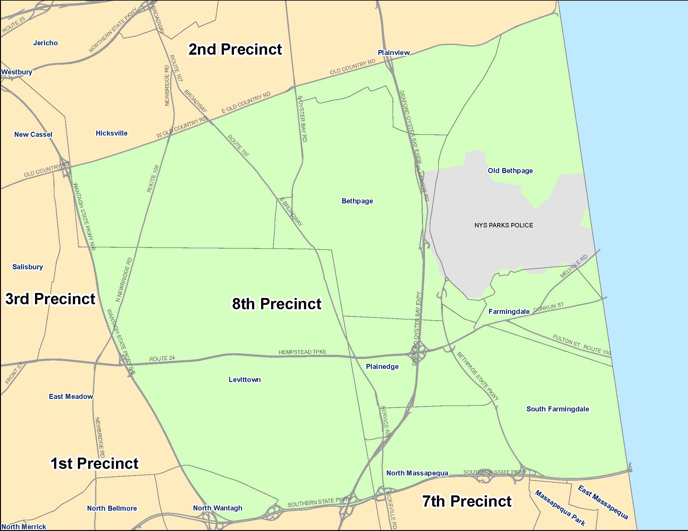 8th Precinct map